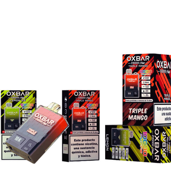 CAIXA OXBAR 10.000 PUFFS - 10 UNIDADES