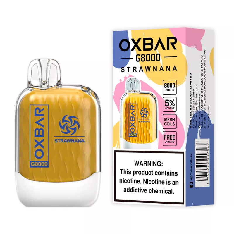 OXBAR 8000 PUFFS - 01 UNIDADE